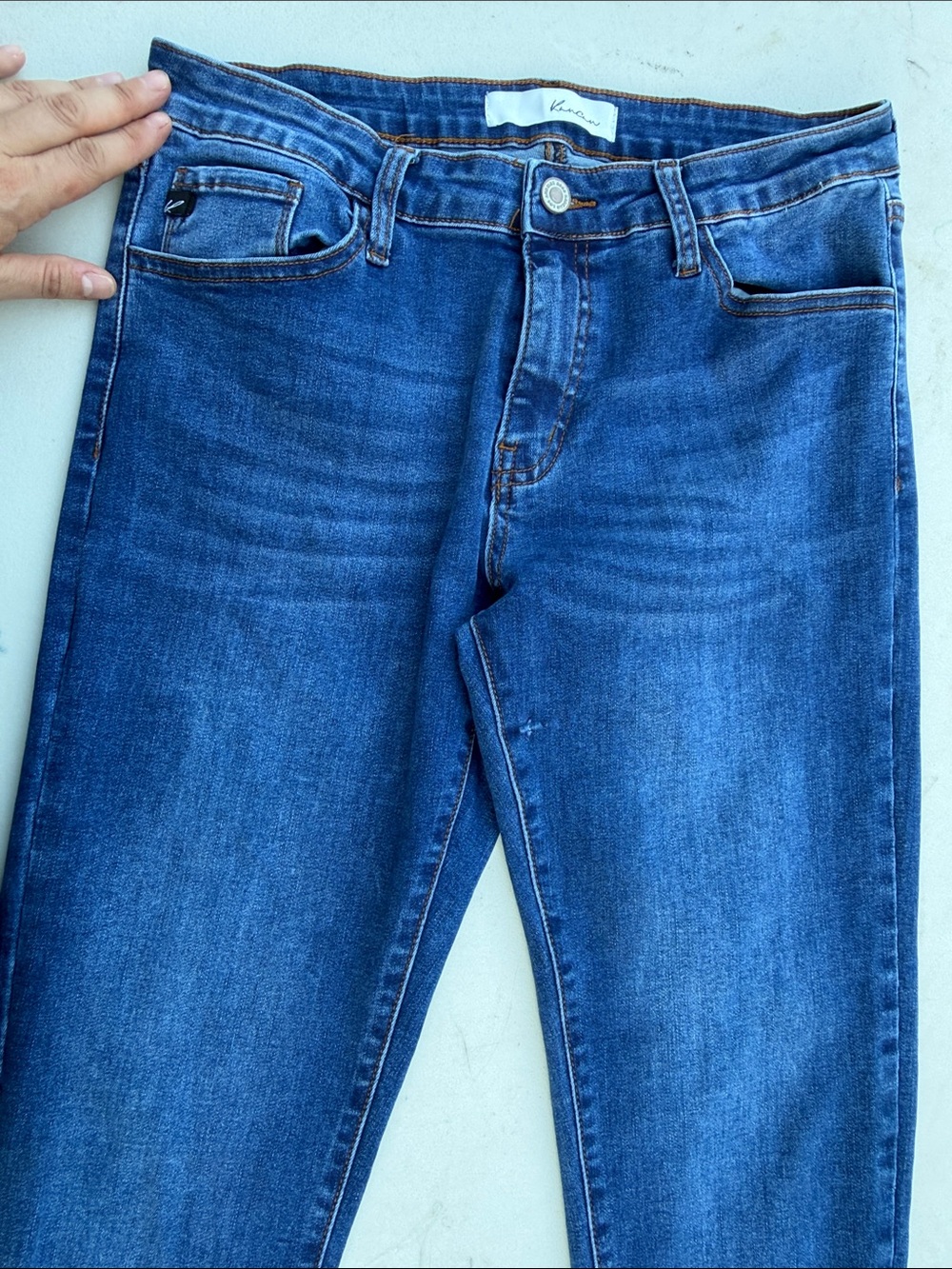 Kancan Women's Blue High-Rise Stretch Jeans - Picture 8 of 10